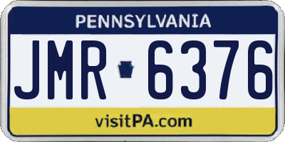PA license plate JMR6376