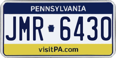 PA license plate JMR6430