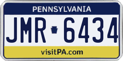 PA license plate JMR6434