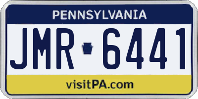 PA license plate JMR6441