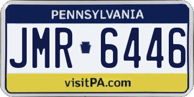 PA license plate JMR6446