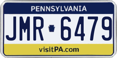 PA license plate JMR6479