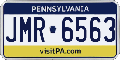 PA license plate JMR6563