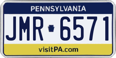 PA license plate JMR6571