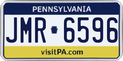 PA license plate JMR6596