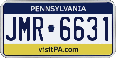 PA license plate JMR6631