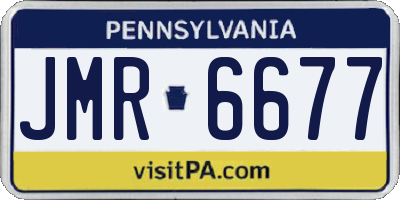 PA license plate JMR6677