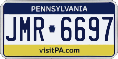 PA license plate JMR6697