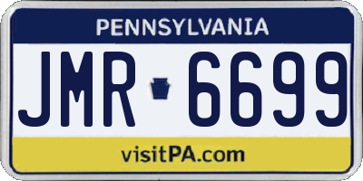 PA license plate JMR6699