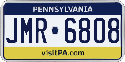 PA license plate JMR6808