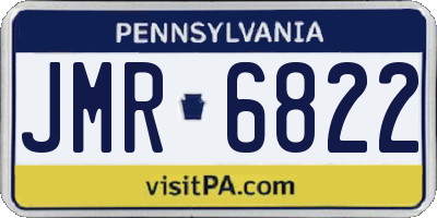 PA license plate JMR6822