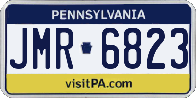 PA license plate JMR6823