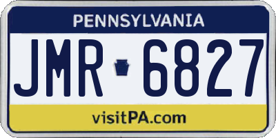 PA license plate JMR6827