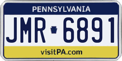 PA license plate JMR6891