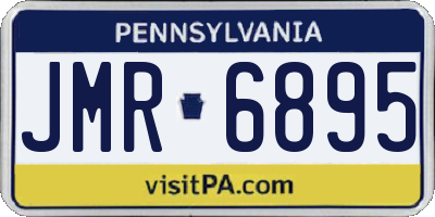 PA license plate JMR6895
