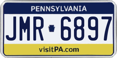 PA license plate JMR6897