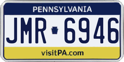 PA license plate JMR6946