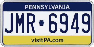 PA license plate JMR6949