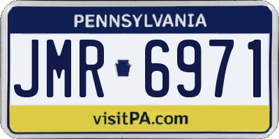 PA license plate JMR6971