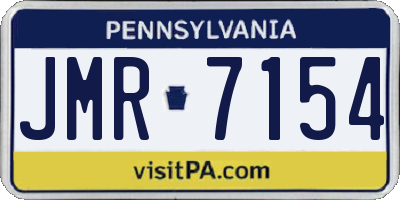 PA license plate JMR7154