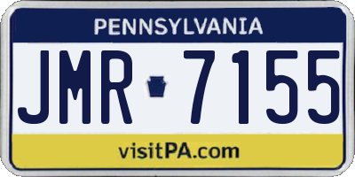 PA license plate JMR7155