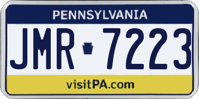PA license plate JMR7223