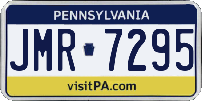 PA license plate JMR7295