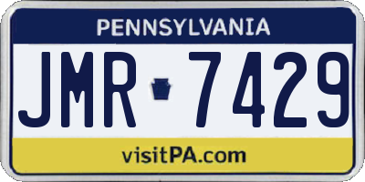 PA license plate JMR7429