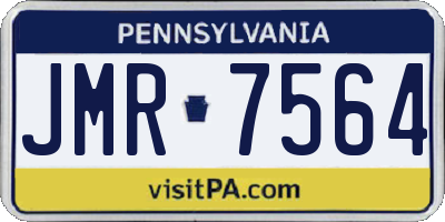 PA license plate JMR7564