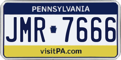 PA license plate JMR7666