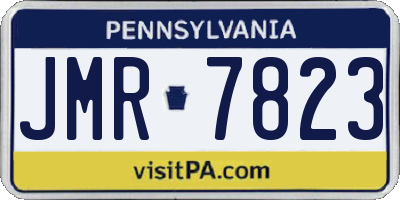 PA license plate JMR7823