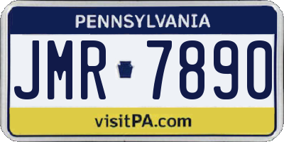 PA license plate JMR7890
