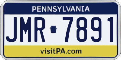 PA license plate JMR7891