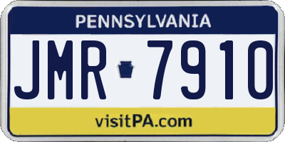 PA license plate JMR7910
