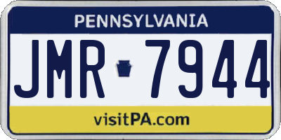 PA license plate JMR7944