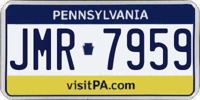 PA license plate JMR7959