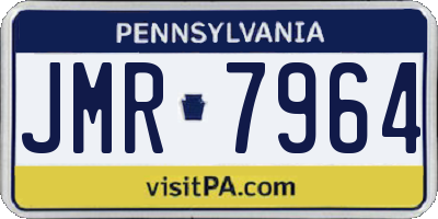 PA license plate JMR7964