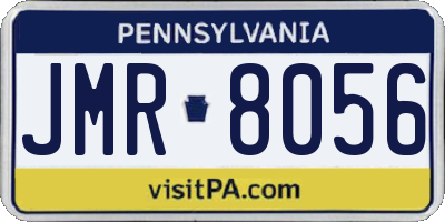 PA license plate JMR8056