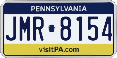 PA license plate JMR8154