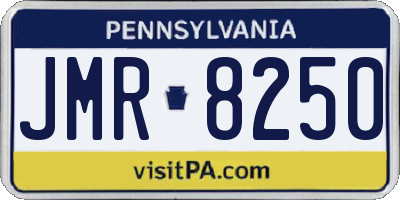 PA license plate JMR8250