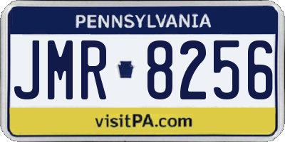 PA license plate JMR8256