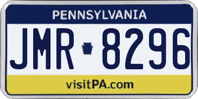 PA license plate JMR8296