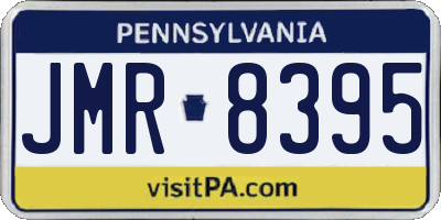 PA license plate JMR8395