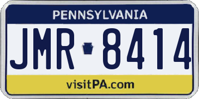 PA license plate JMR8414