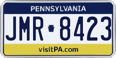 PA license plate JMR8423