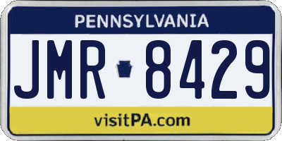 PA license plate JMR8429