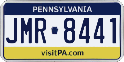 PA license plate JMR8441