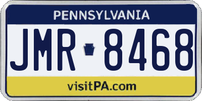 PA license plate JMR8468