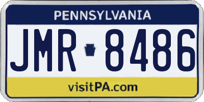 PA license plate JMR8486