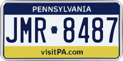 PA license plate JMR8487